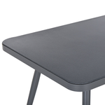 Gartentisch LIPARI 140 cm 80 cm Glas Grau