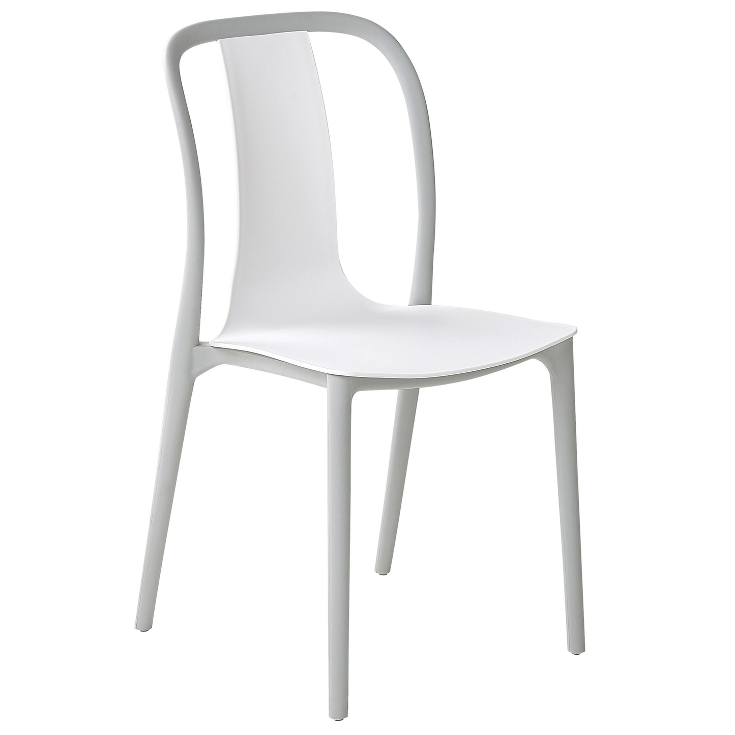 Set mit 6 Stühlen Kunststoff Weiss SPEZIA