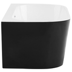 Badewanne schwarz oval 170 x 80 cm HARVEY