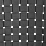 Set mit 4 Stühlen Kunststoff Schwarz NAPOLI