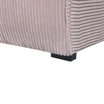 Ecksofa Cord taupe linksseitig 3-Sitzer DOLVA