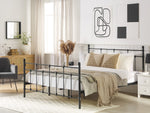 Bett mit Lattenrost Metall LYNX 180 x 200 cm Schwarz