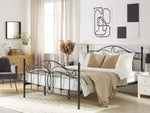 Bett mit Lattenrost Metall ANTLIA 180 x 200 cm Schwarz