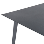 Gartentisch MILETO 140 cm 80 cm Glas Grau