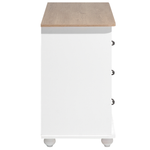 Kommode mit 3 Schubladen EVERETT 79 cm Weiss