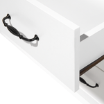 Kommode mit 3 Schubladen EVERETT 79 cm Weiss