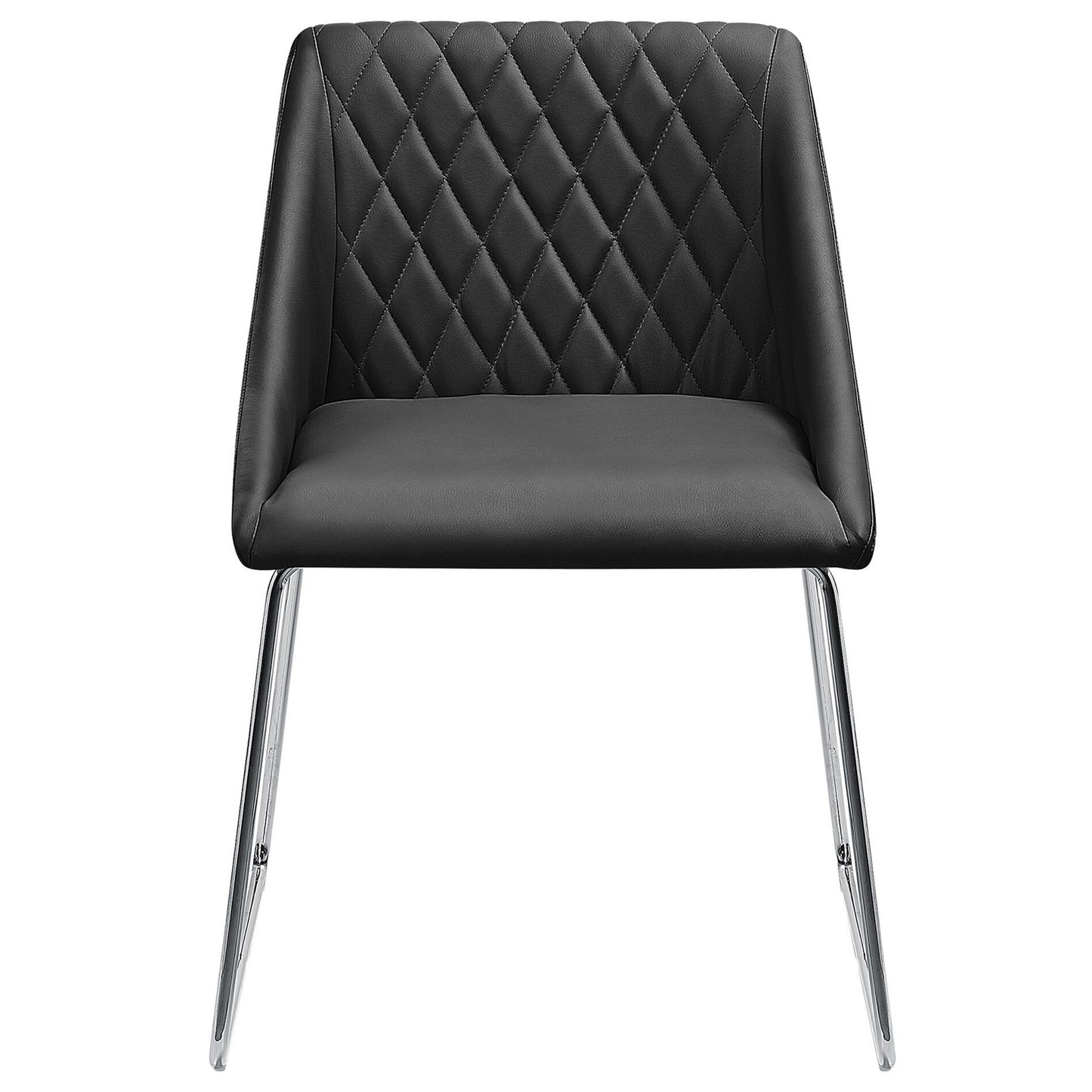 Esszimmerstuhl 2er Set ARCATA Kunstleder Schwarz