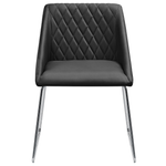 Esszimmerstuhl 2er Set ARCATA Kunstleder Schwarz