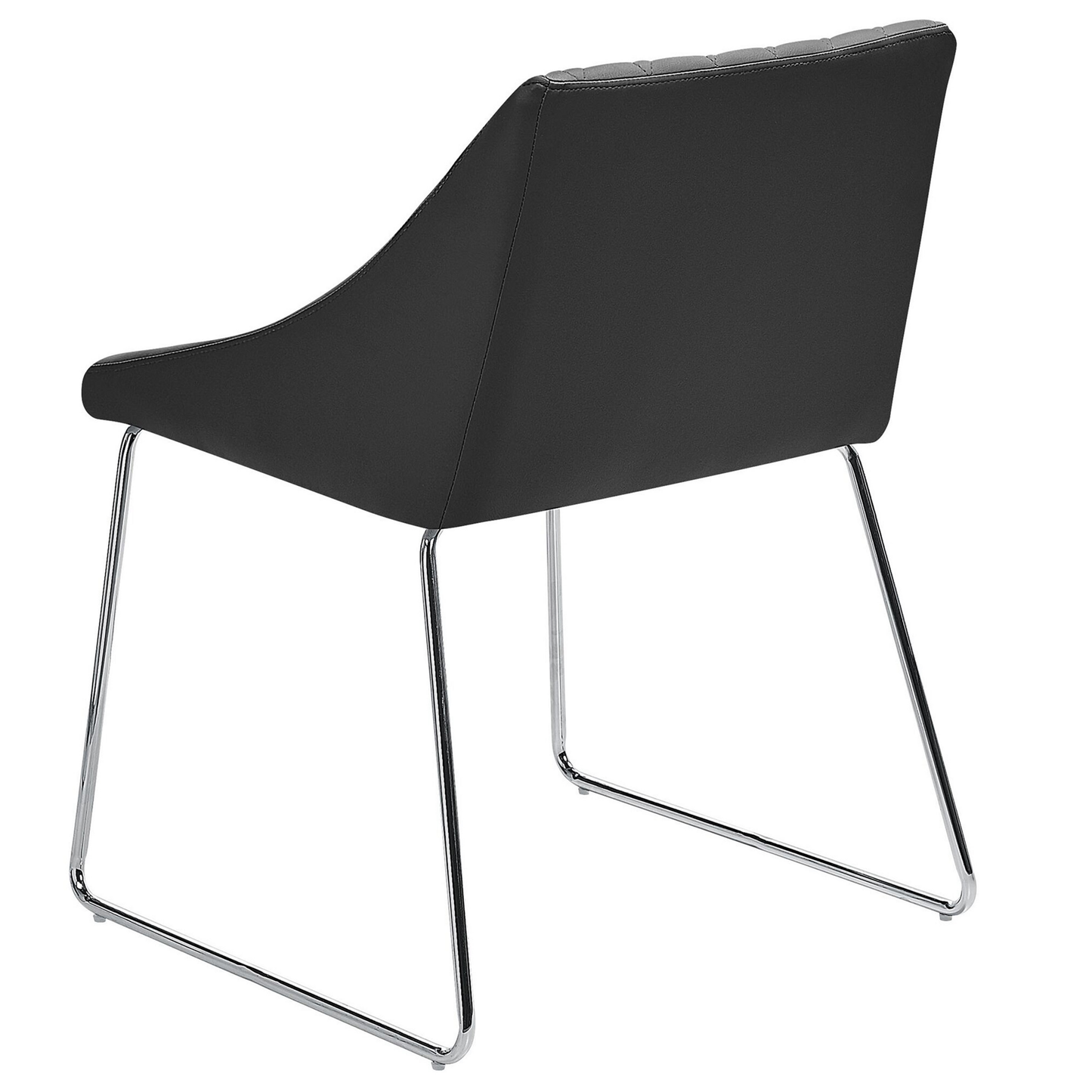 Esszimmerstuhl 2er Set ARCATA Kunstleder Schwarz