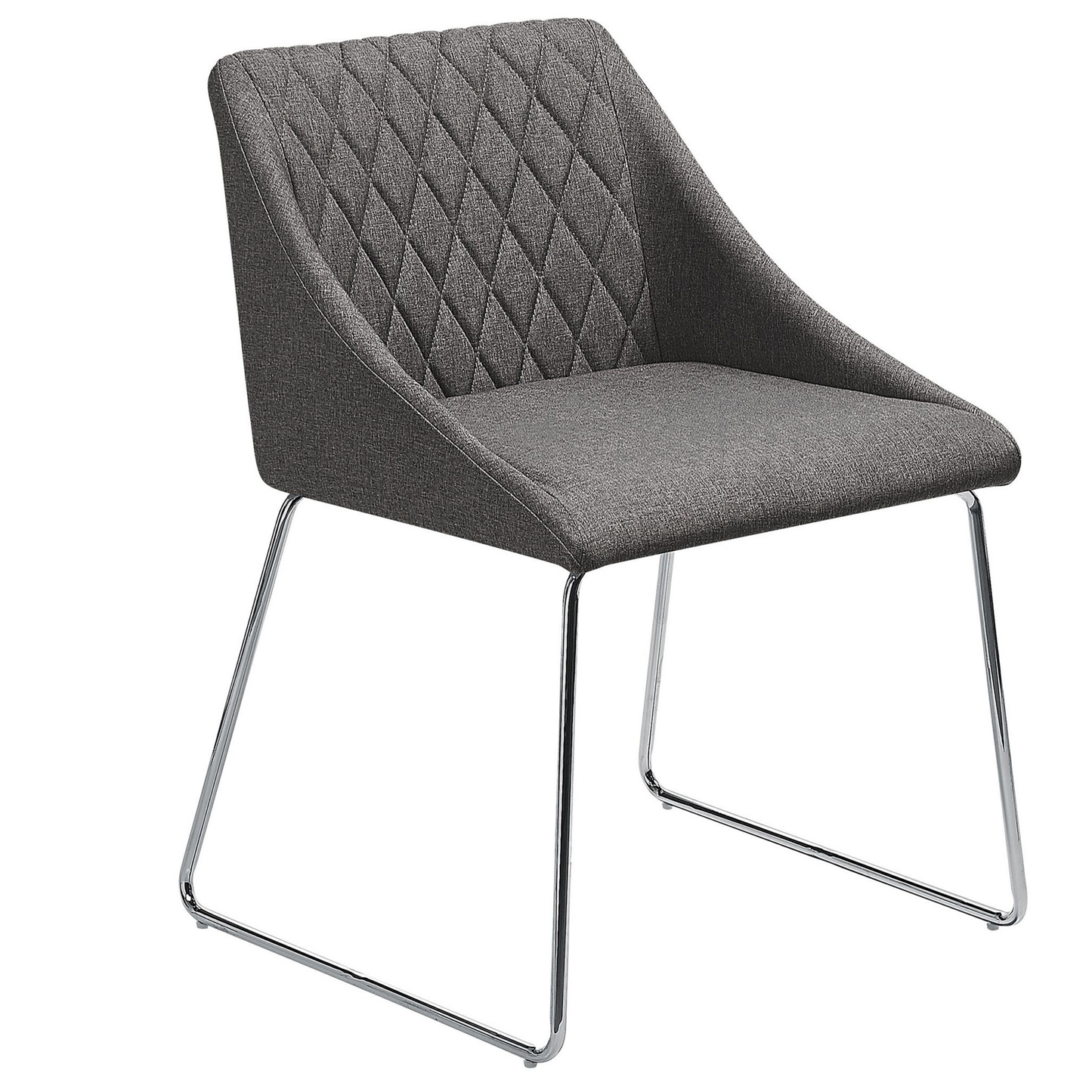 Esszimmerstuhl 2er Set Stoff Dunkelgrau ARCATA