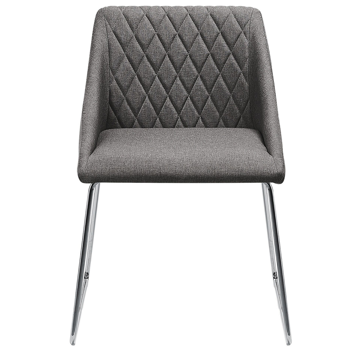 Esszimmerstuhl 2er Set Stoff Dunkelgrau ARCATA