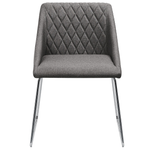 Esszimmerstuhl 2er Set Stoff Dunkelgrau ARCATA