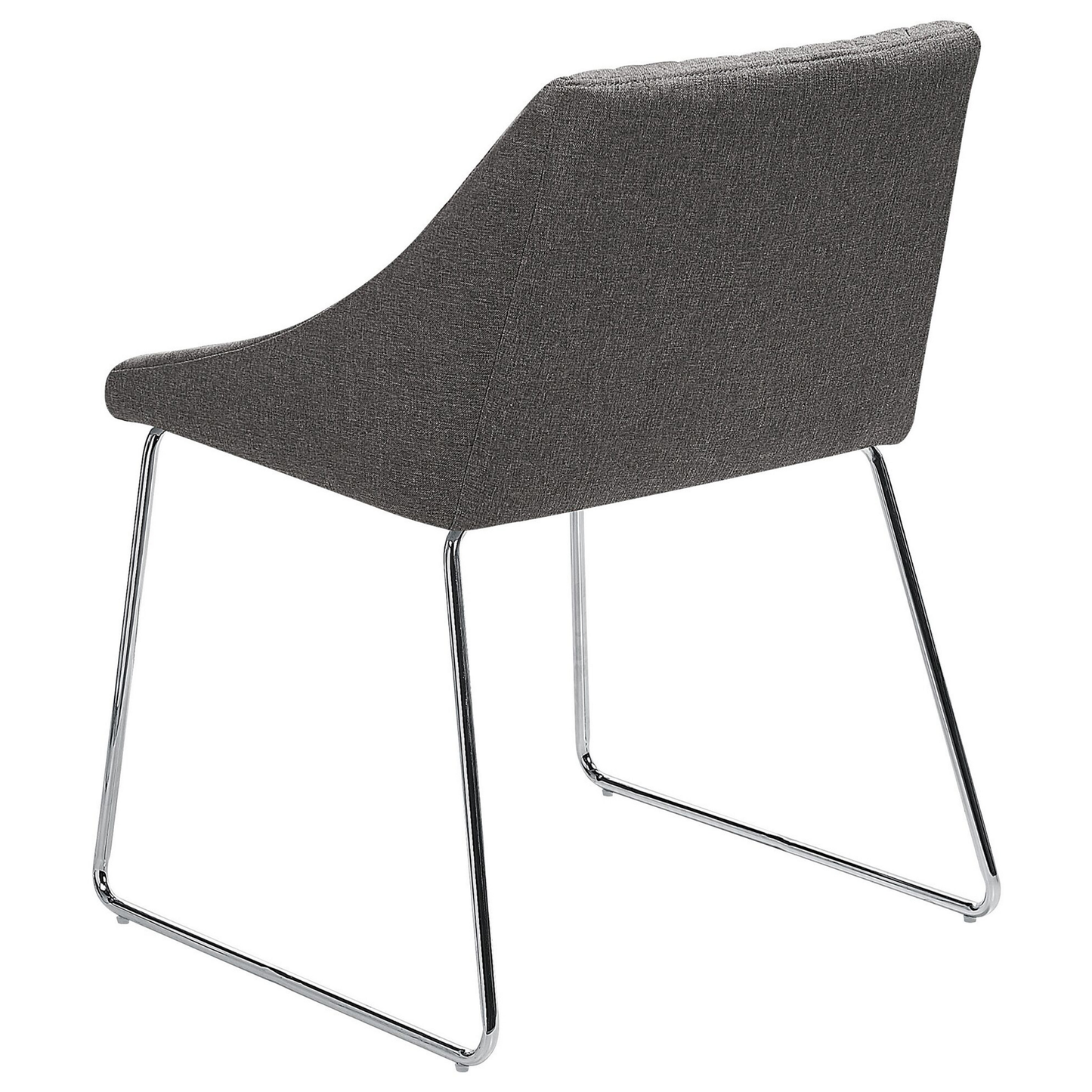 Esszimmerstuhl 2er Set Stoff Dunkelgrau ARCATA