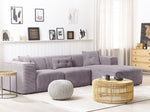 3-Sitzer Ecksofa Cord grau linksseitig DOLVA