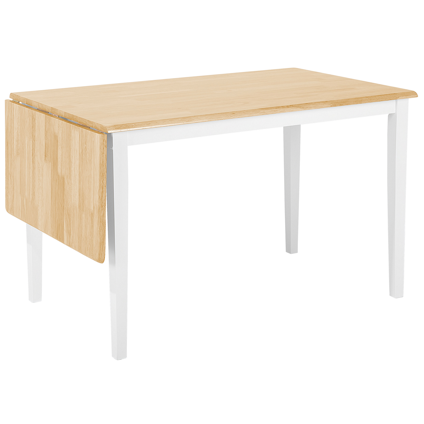 Ausziehbarer Esstisch LOUISIANA Hellbraun 120/160 cm 75 cm Holz