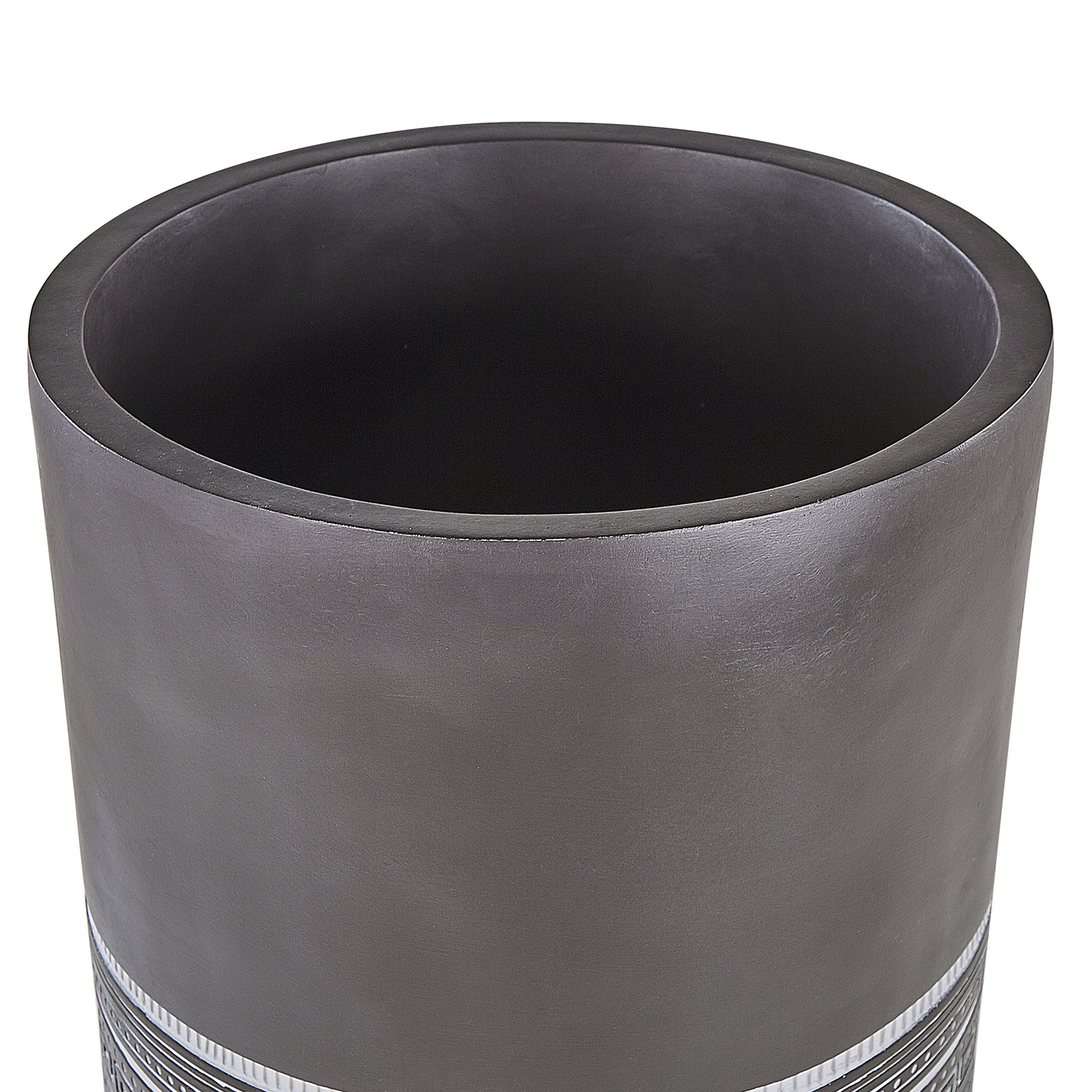 Blumentopf mit Beinen EVRETI Keramik 39 cm Dunkelgrau