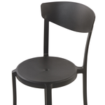 Gartenstuhl 4er Set VIESTE Schwarz