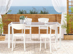 Gartenstuhl 4er Set VIESTE Weiss