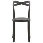 Set mit 4 Stühlen Kunststoff Schwarz CAMOGLI
