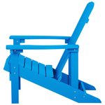 Gartenstuhl ADIRONDACK mit Fussstütze Blau