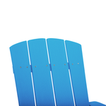 Gartenstuhl ADIRONDACK mit Fussstütze Blau