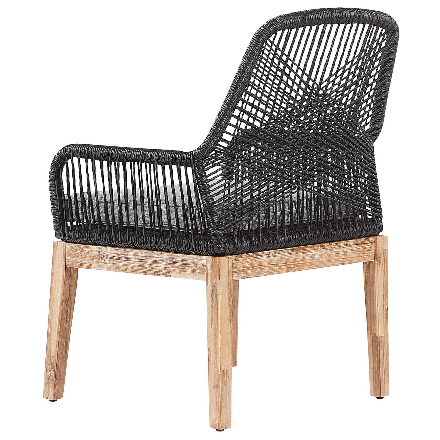 Gartenmöbel Set 6-Sitzer OLBIA inkl. Kissen Beton Schwarz