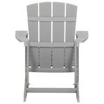 Gartenstuhl ADIRONDACK mit Fussstütze Hellgrau