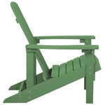 Gartenstuhl ADIRONDACK mit Fussstütze Grün