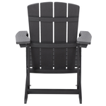 Gartenstuhl ADIRONDACK mit Fussstütze Dunkelgrau