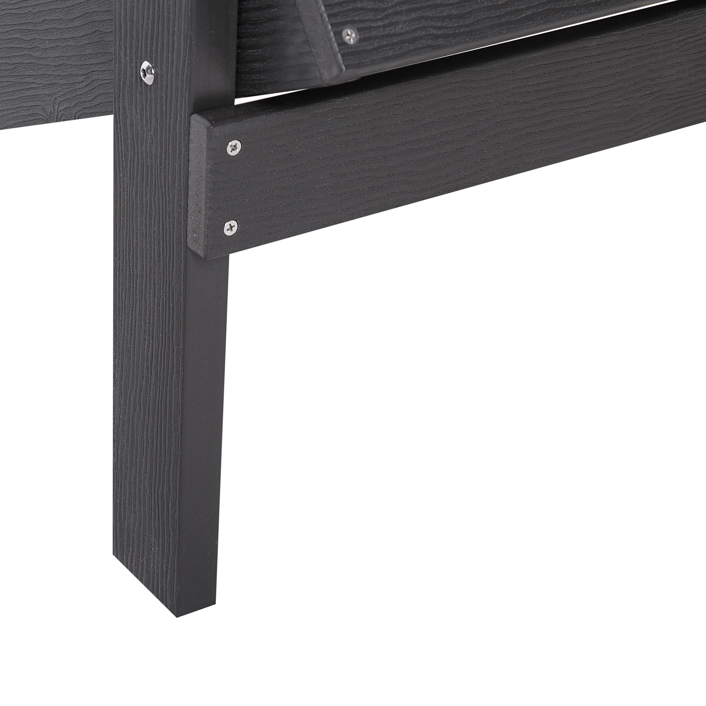 Gartenstuhl ADIRONDACK mit Fussstütze Dunkelgrau