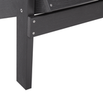 Gartenstuhl ADIRONDACK mit Fussstütze Dunkelgrau