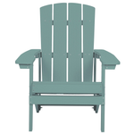 Gartenstuhl ADIRONDACK mit Fussstütze Türkis