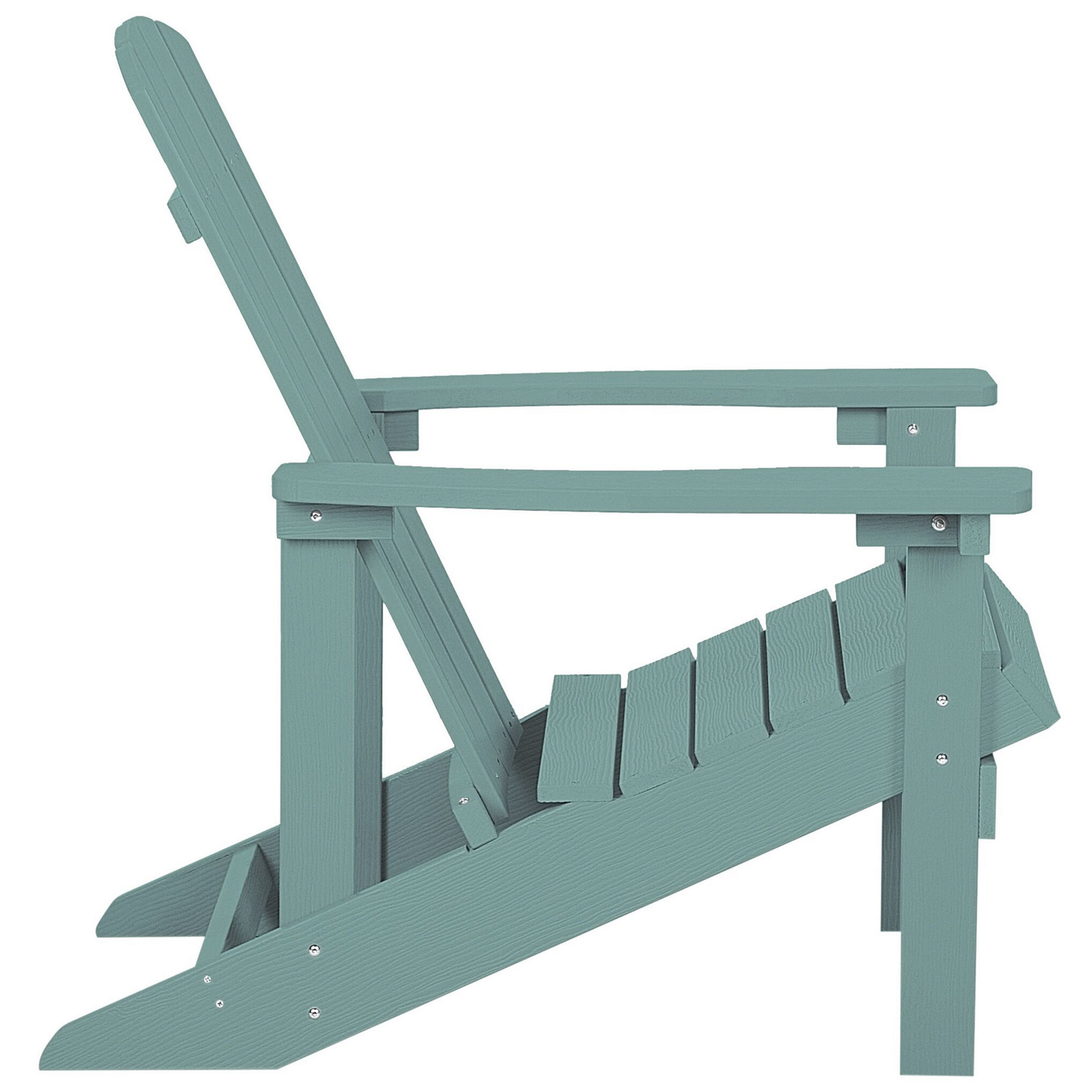 Gartenstuhl ADIRONDACK mit Fussstütze Türkis
