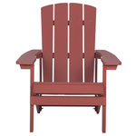 Gartenstuhl ADIRONDACK mit Fussstütze Rot