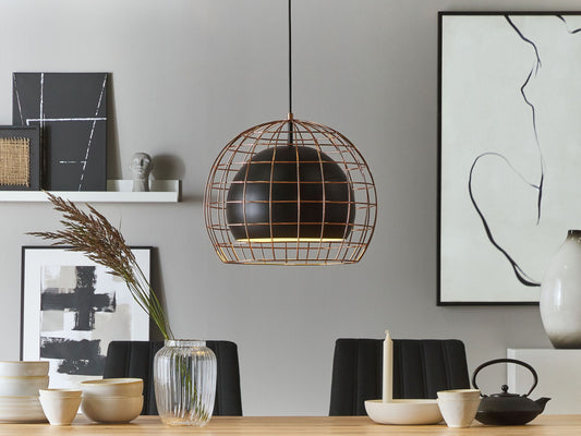 Hängelampe LIRI Metall Schwarz