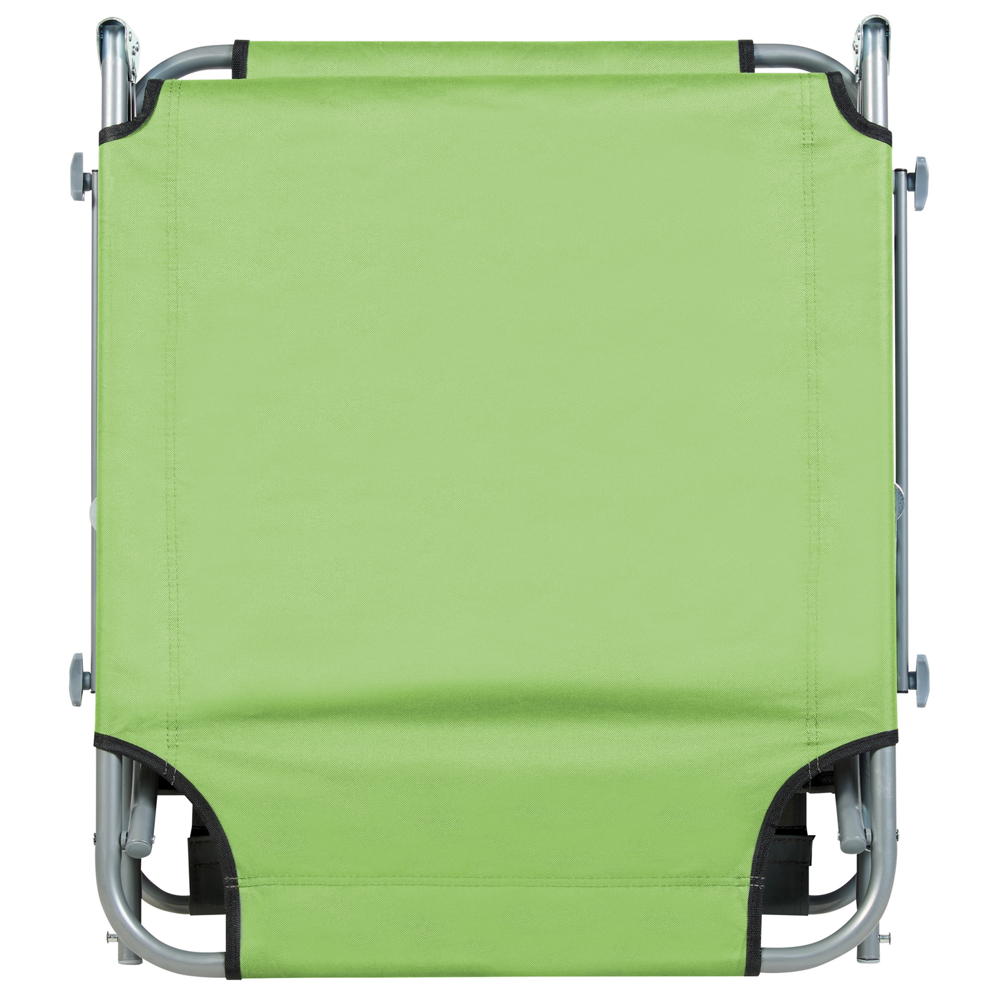 Gartenliege Stahl limettengrün Sonnendach verstellbar FOLIGNO