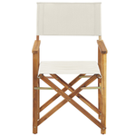 Gartenstuhl 2er Set CINE Akazienholz Cremeweiss