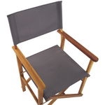 Gartenstuhl 2er Set CINE Akazienholz Grau