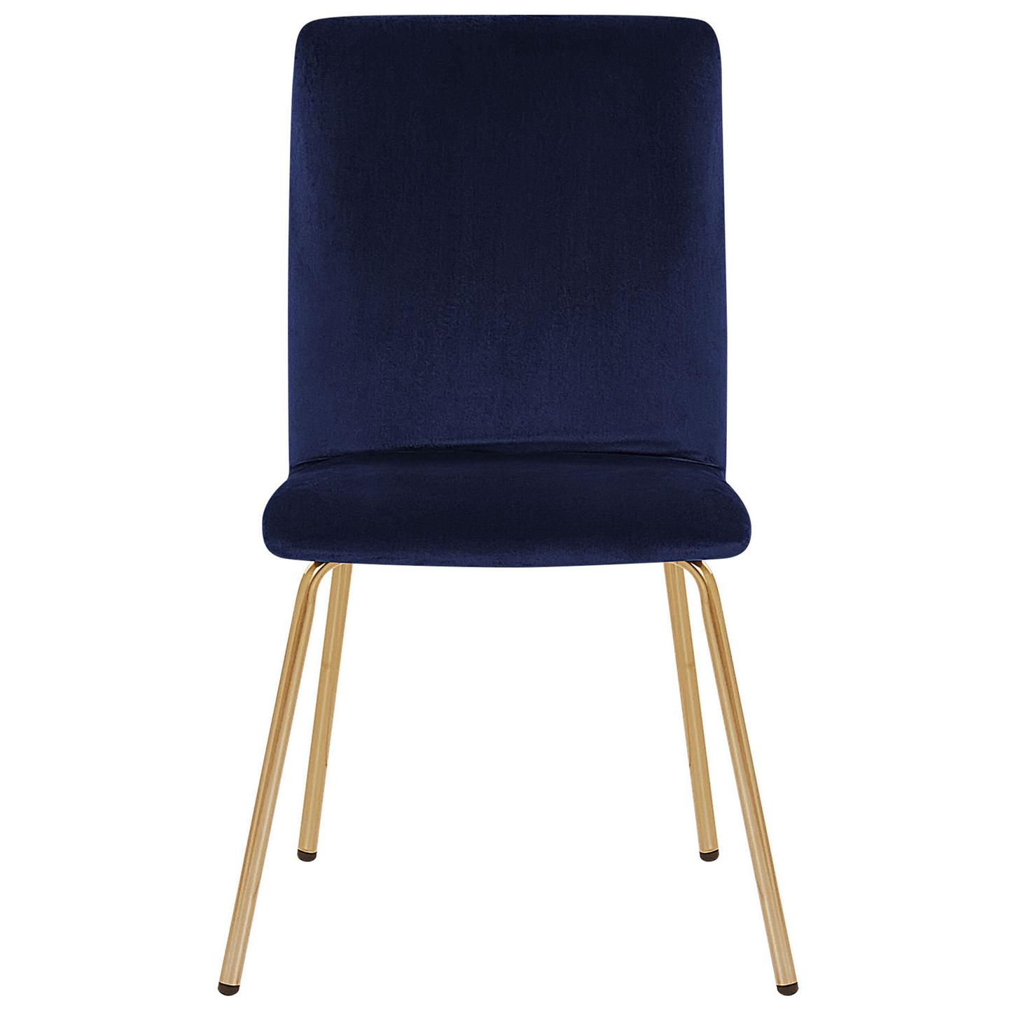 Esszimmerstuhl 2er Set Samtstoff Marineblau RUBIO