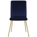 Esszimmerstuhl 2er Set Samtstoff Marineblau RUBIO