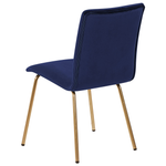 Esszimmerstuhl 2er Set Samtstoff Marineblau RUBIO