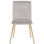 Esszimmerstuhl 2er Set RUBIO Samtstoff Grau