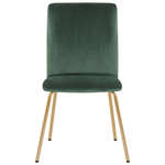 Esszimmerstuhl 2er Set RUBIO Samtstoff Smaragdgrün