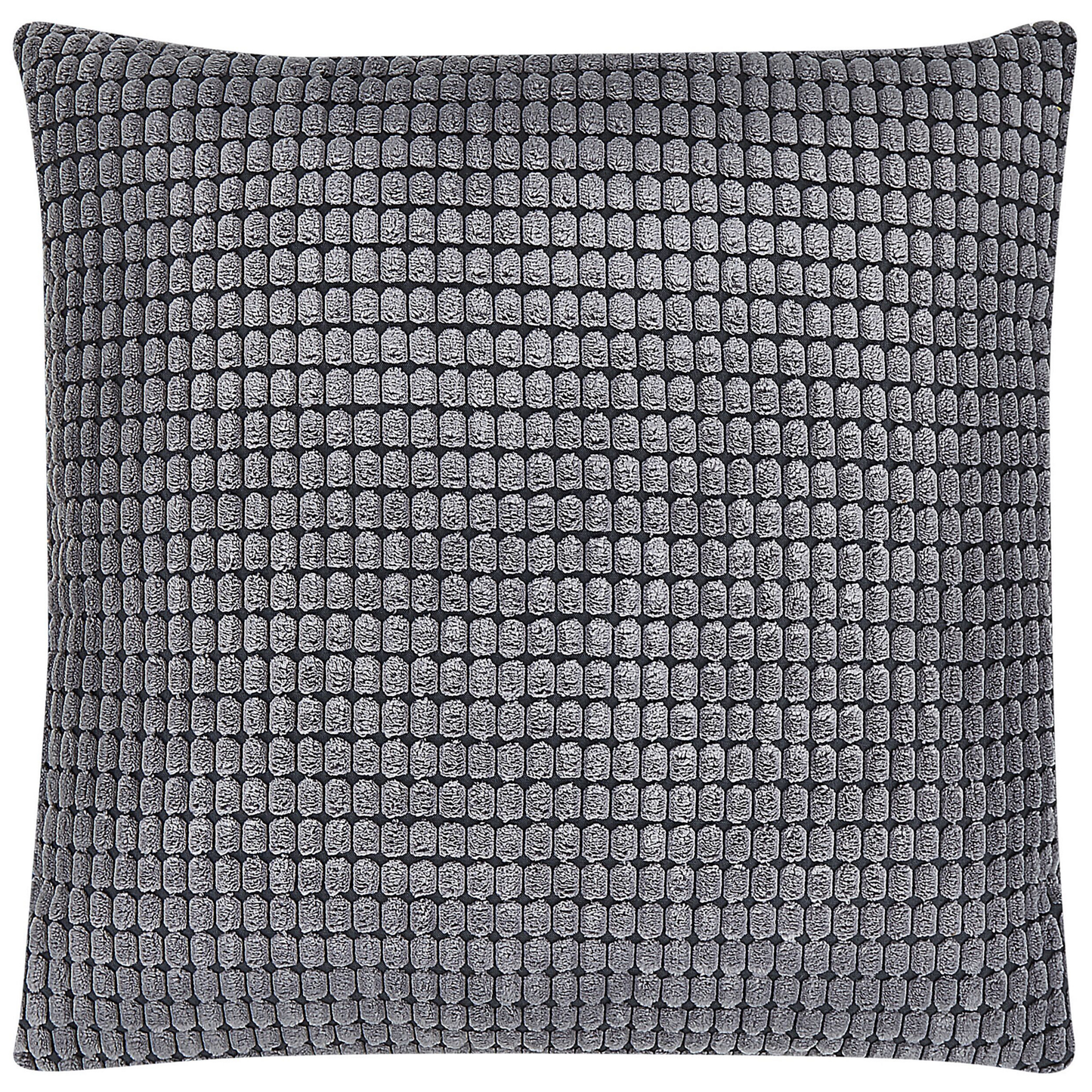 Dekokissen 2er Set ASPIDISTRA Samtstoff 45 x 45 cm Grau Geometrisches Muster