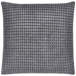 Dekokissen 2er Set ASPIDISTRA Samtstoff 45 x 45 cm Grau Geometrisches Muster
