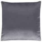 Dekokissen 2er Set ASPIDISTRA Samtstoff 45 x 45 cm Grau Geometrisches Muster