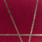 Dekokissen 2er Set PINUS Samtstoff 45 x 45 cm Rot Geometrisches Muster