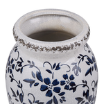 Blumenvase AMIDA Steinzeug 18 cm Weiss