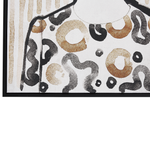 Leinwandbild mit Frauenmotiv schwarz / braun 63 x 93 cm NICOSIA