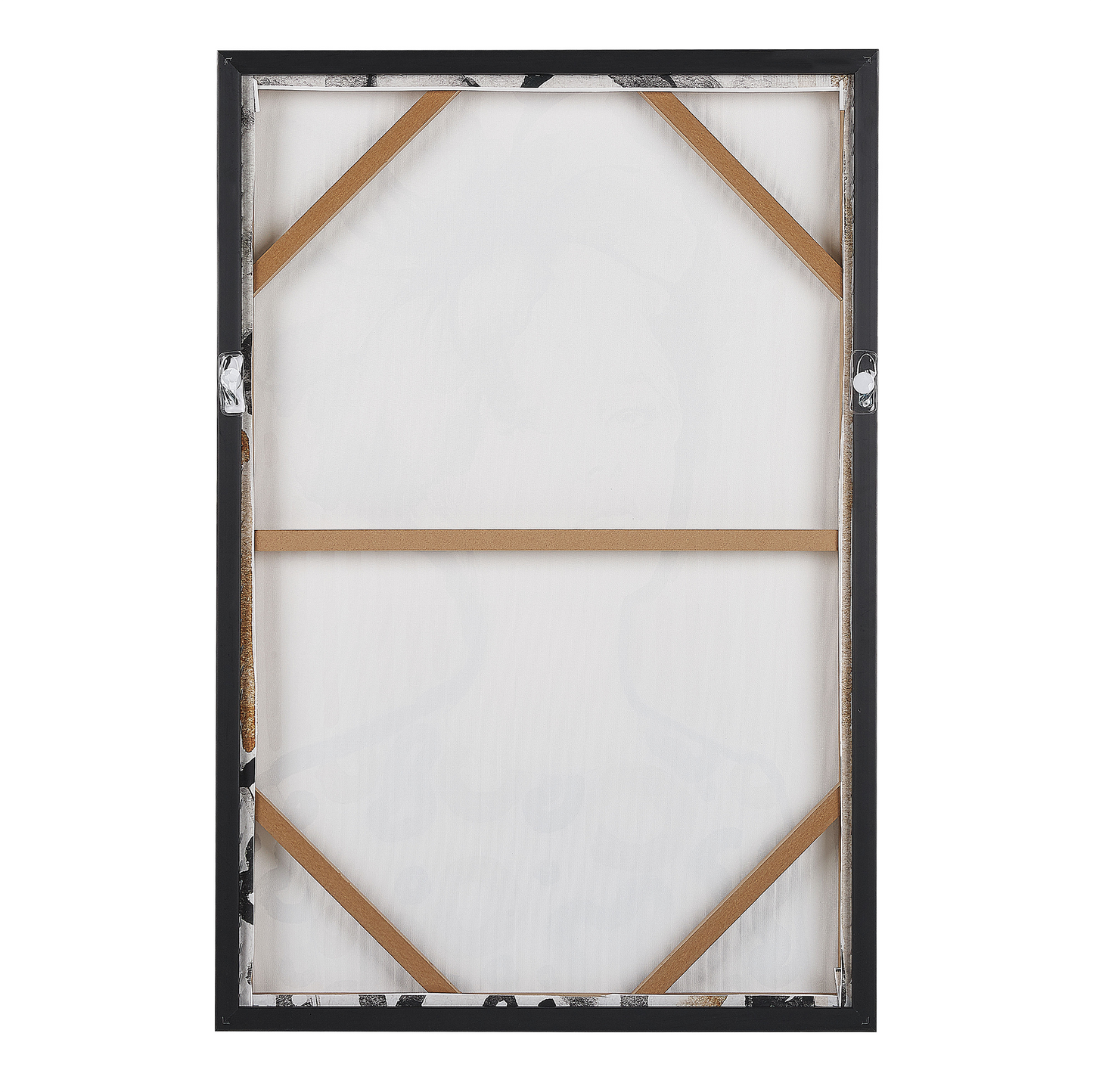 Leinwandbild mit Frauenmotiv schwarz / braun 63 x 93 cm NICOSIA